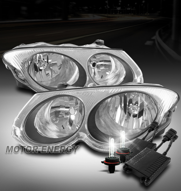 For 99 04 Chrysler 300m Halogen Replacement Headlights Lamps Chrome W 50w 6k Hid Ebay