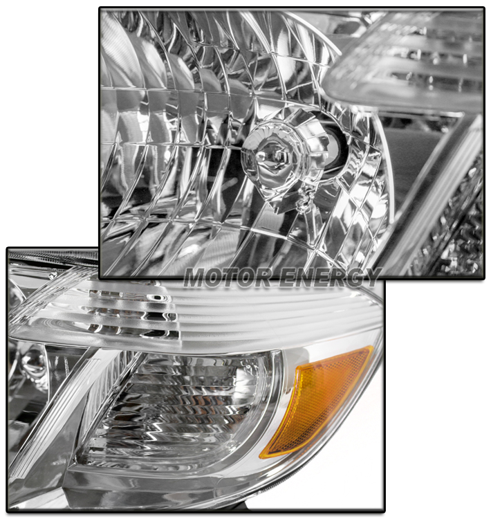 FOR 08 09 10 TOYOTA HIGHLANDER HEADLIGHT LAMP CHROME W/50W 6K HID KIT