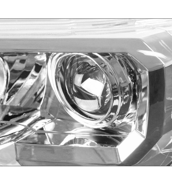 For 2016-2022 Toyota Tacoma Projector Headlights Headlamps - Chrome