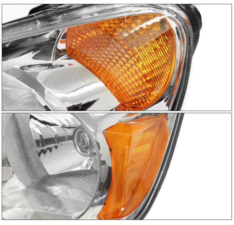 For 2002 2003 2004 Honda CRV CRV Chrome Headlights Lamps