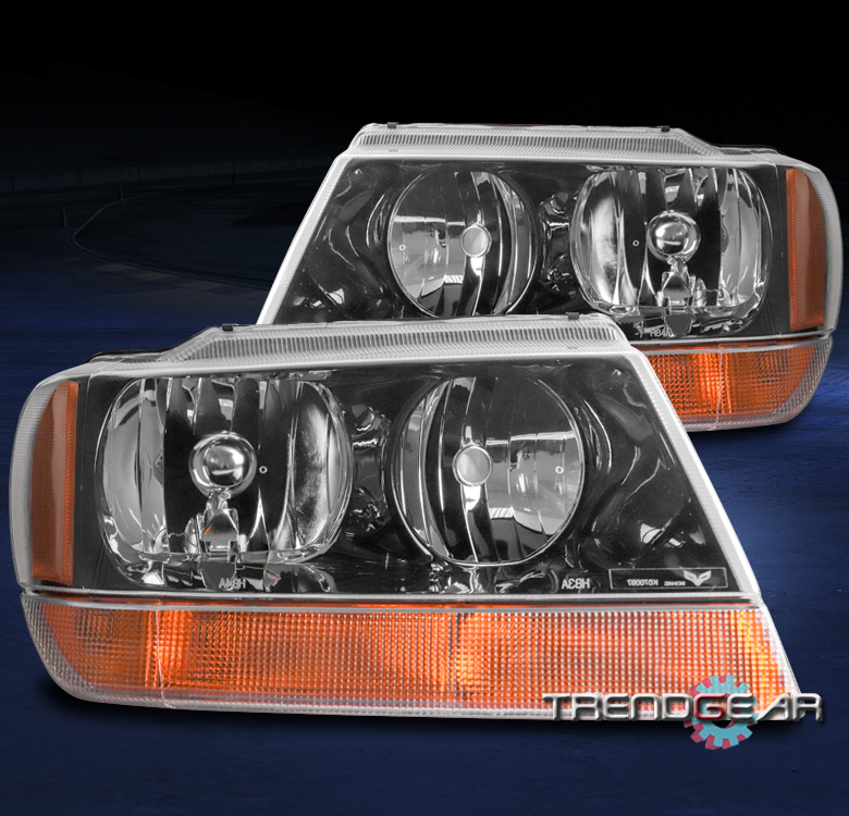 FOR 1999-2004 JEEP GRAND CHEROKEE LAREDO REPLACEMENT HEADLIGHTS LAMP ...