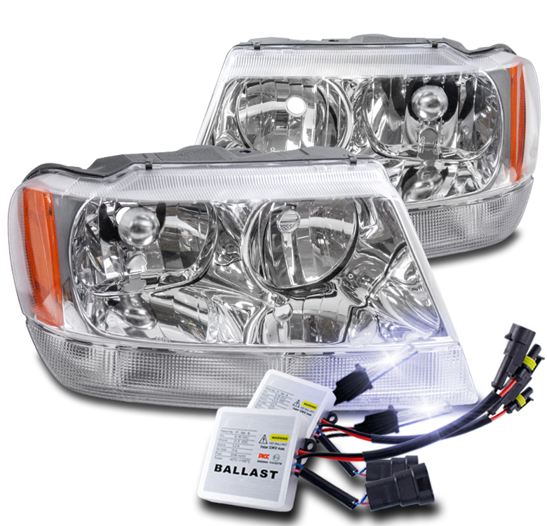 FOR 9904 JEEP GRAND CHEROKEE REPLACEMENT HEADLIGHTS LAMP